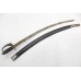 Sword steel blade wood handle black leather sheath 39 inch P 425
